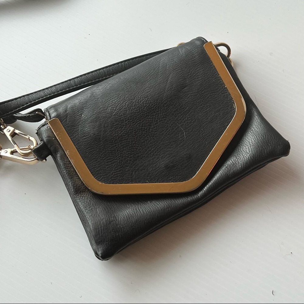 Small black Crossbody Clutch